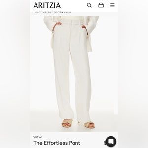 Unworn Aritzia Wilfred Effortless pant in sage size 8. Color not pictured.